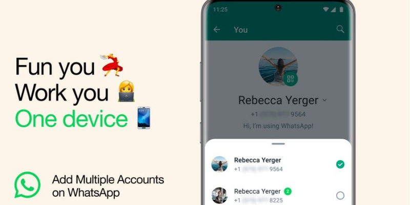 Довгоочікувана функція. WhatsApp дозволив одночасно відкрити два облікові записи на&nbsp;одному пристрої